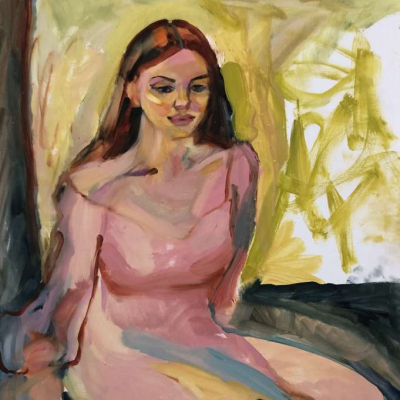 Девушка на траве